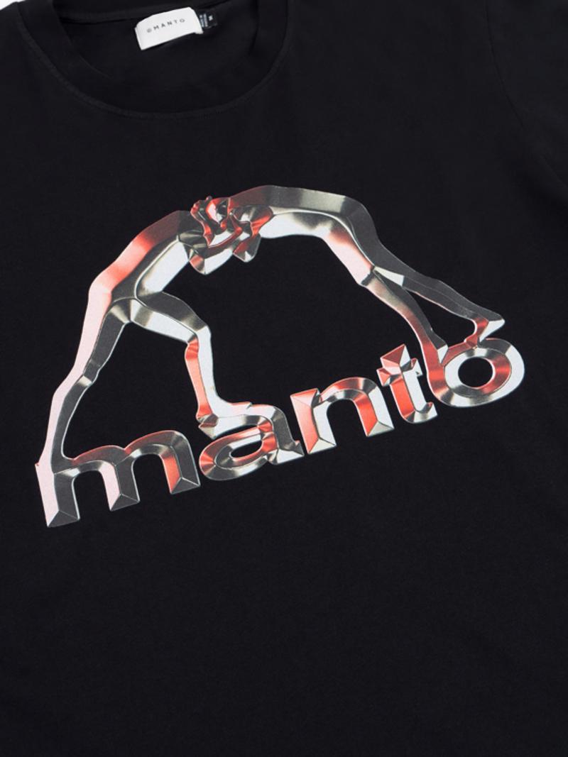 MANTO metal tshirt- black